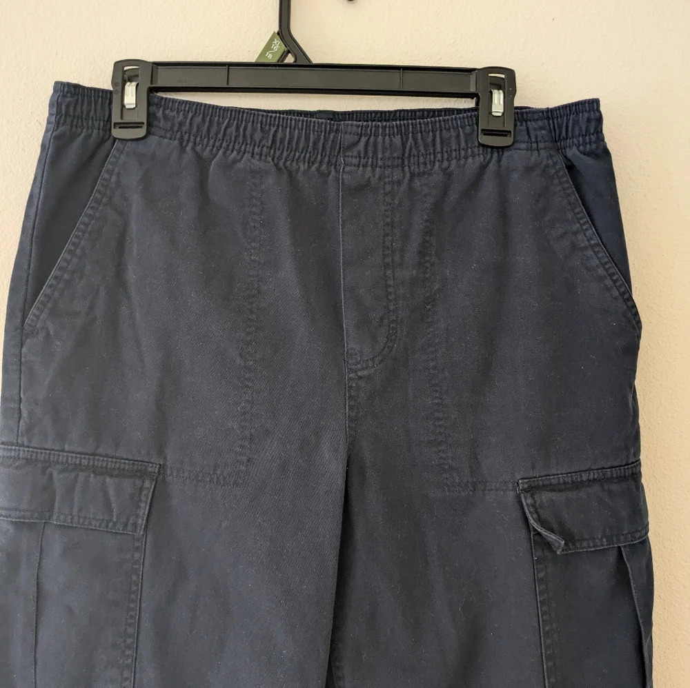 Vintage Canyon River Blues Navy Cotton Cargo Pants Women's size XL - Picture 5 of 8